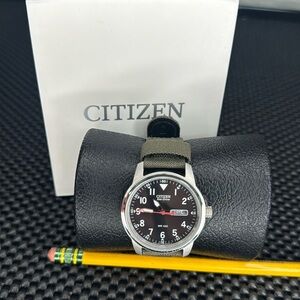 Citizen Eco-Drive Garrison Men’s Watch - Olive / Black - New without tags